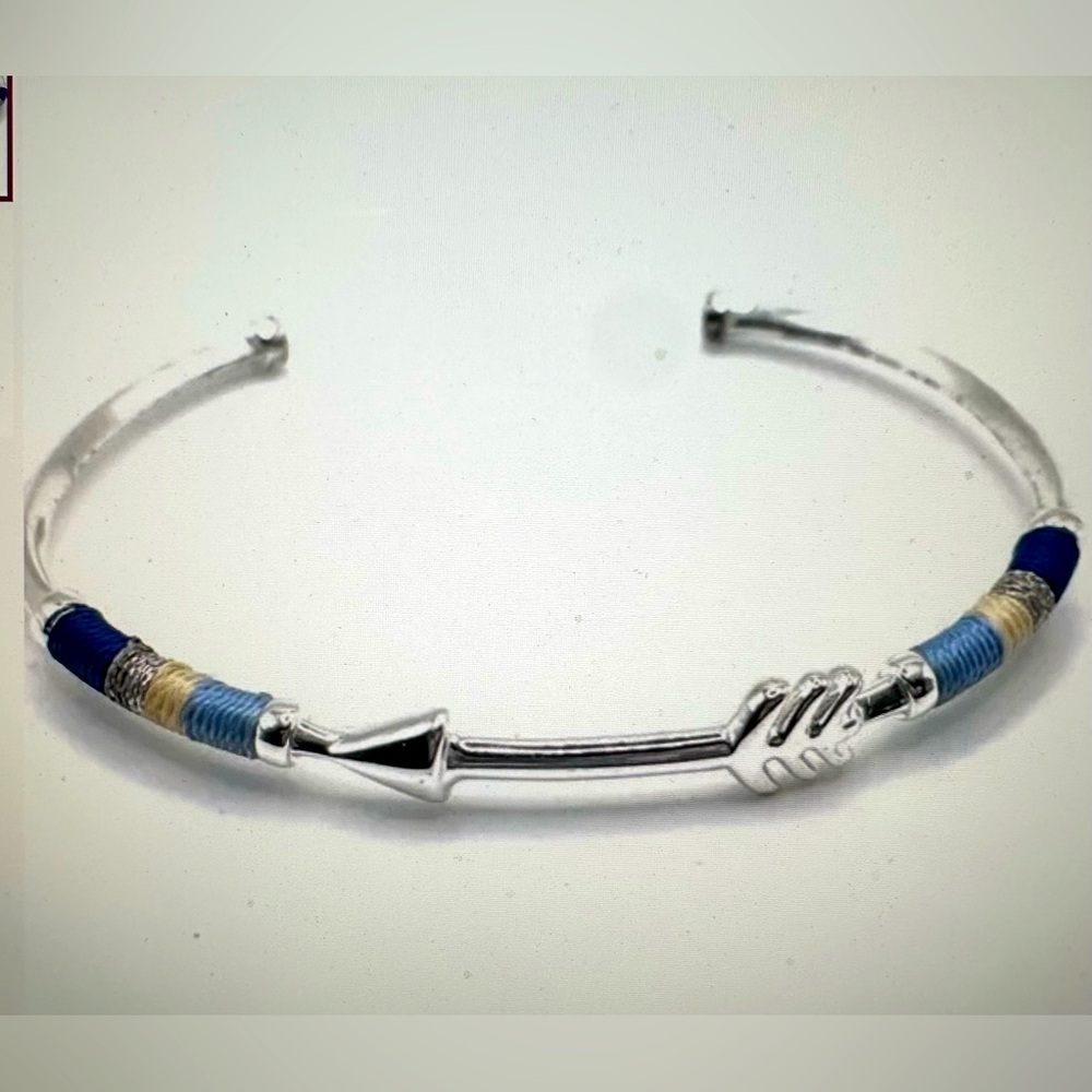 Stella & Dot Voyager Arrow Cuff Blue Bracelet